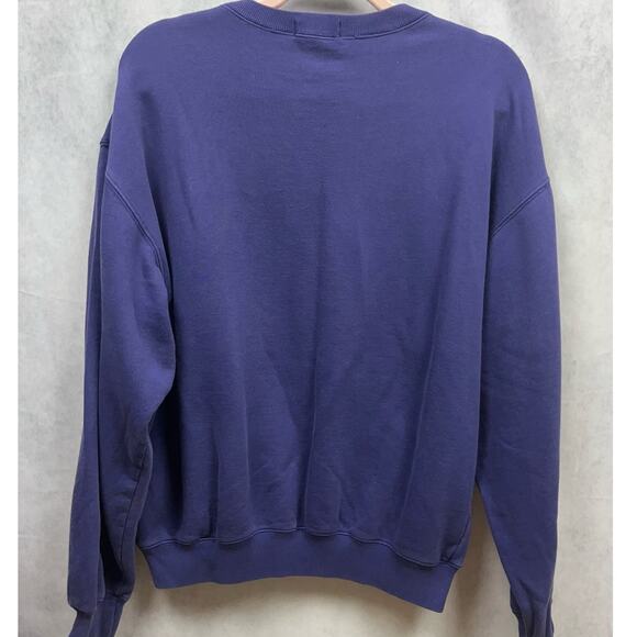 Vintage 90s Nautica Faded Embroidered Logo Lettering Sweatshirt Mens Size L - Picture 3 of 8